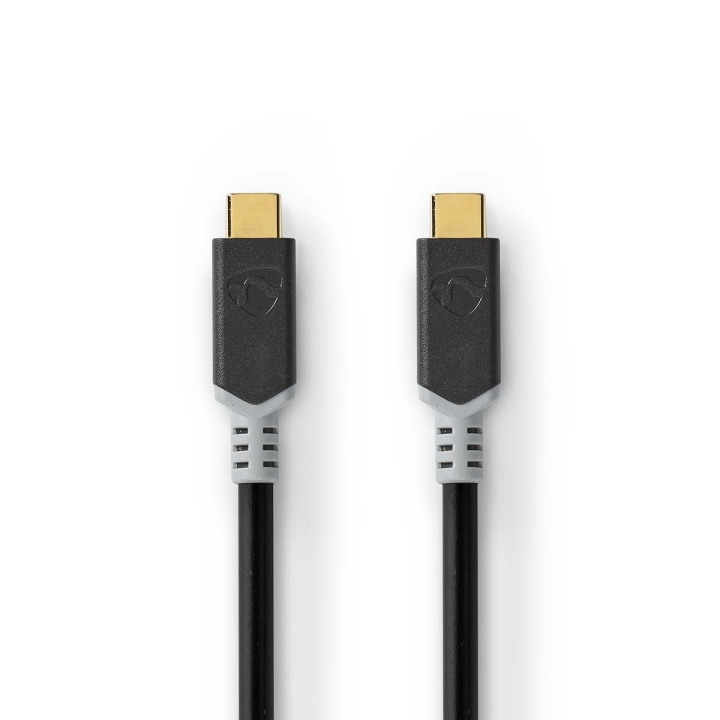 Nedis USB Cable | USB 3.2 Gen 2x2 | USB-C™ Male | USB-C™ Male | 100 W | 4K@60Hz | 20 Gbps | Gold Plated | 1.00 m | Round | PVC | Anthracite | Window Box in the group COMPUTERS & PERIPHERALS / Computer cables / USB / USB-C at TP E-commerce Nordic AB (C66069)