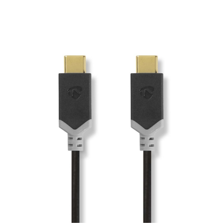 Nedis USB Cable | USB 3.2 Gen 1 | USB-C™ Male | USB-C™ Male | 60 W | 4K@60Hz | 5 Gbps | Gold Plated | 2.00 m | Round | PVC | Black | Box in the group COMPUTERS & PERIPHERALS / Computer cables / USB / USB-C at TP E-commerce Nordic AB (C66071)