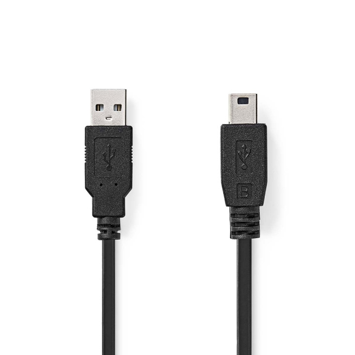 Nedis USB Cable | USB 2.0 | USB-A Male | USB Mini-B 5 pin Male | 480 Mbps | Nickel Plated | 2.00 m | Round | PVC | Black | Box in the group COMPUTERS & PERIPHERALS / Computer cables / USB / Mini-USB / Cabels at TP E-commerce Nordic AB (C66079)