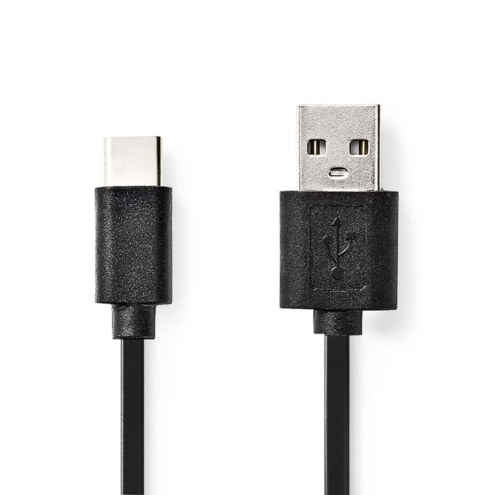 Nedis USB Cable | USB 2.0 | USB-A Male | USB-C™ Male | 60 W | 480 Mbps | Nickel Plated | 1.00 m | Round | PVC | Black | Box in the group COMPUTERS & PERIPHERALS / Computer cables / USB / USB-C at TP E-commerce Nordic AB (C66086)