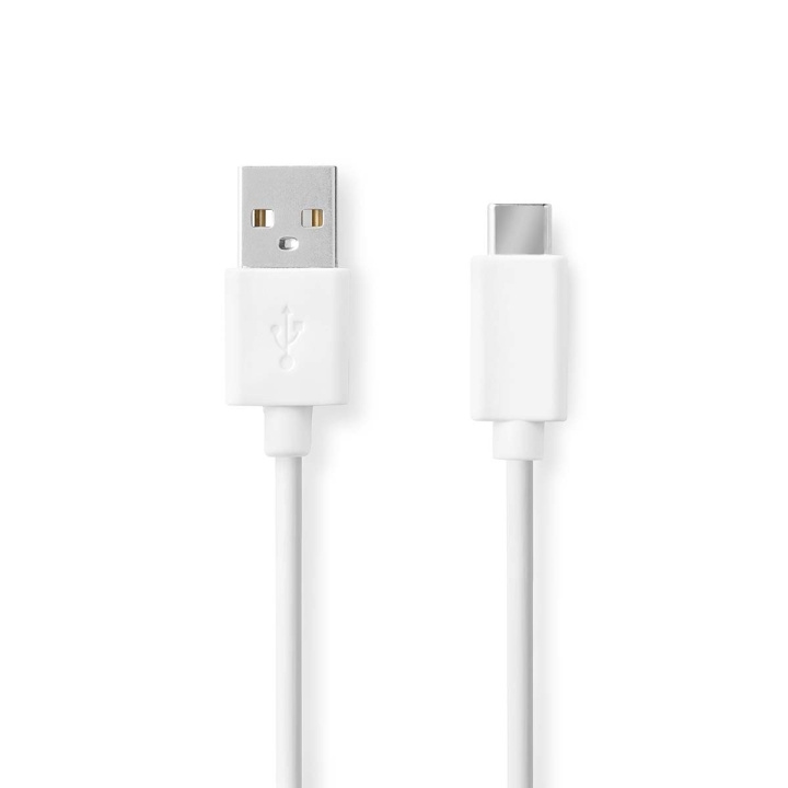 Nedis USB Cable | USB 2.0 | USB-A Male | USB-C™ Male | 60 W | 480 Mbps | Nickel Plated | 1.00 m | Round | PVC | White | Box in the group COMPUTERS & PERIPHERALS / Computer cables / USB / USB-C at TP E-commerce Nordic AB (C66089)
