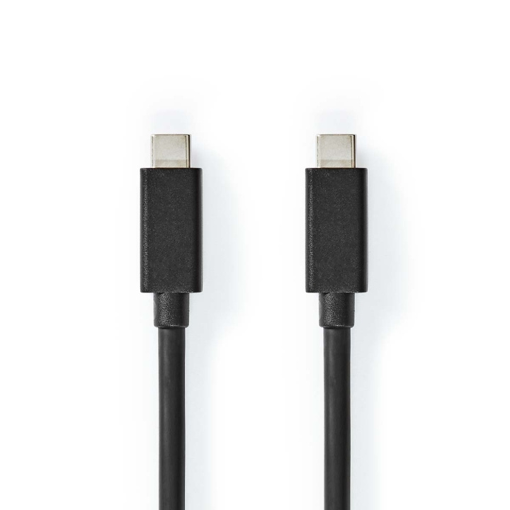 Nedis USB Cable | USB 3.2 Gen 2 | USB-C™ Male | USB-C™ Male | 100 W | 4K@60Hz | 20 Gbps | Nickel Plated | 1.00 m | Round | PVC | Black | Box in the group COMPUTERS & PERIPHERALS / Computer cables / USB / USB-C at TP E-commerce Nordic AB (C66103)