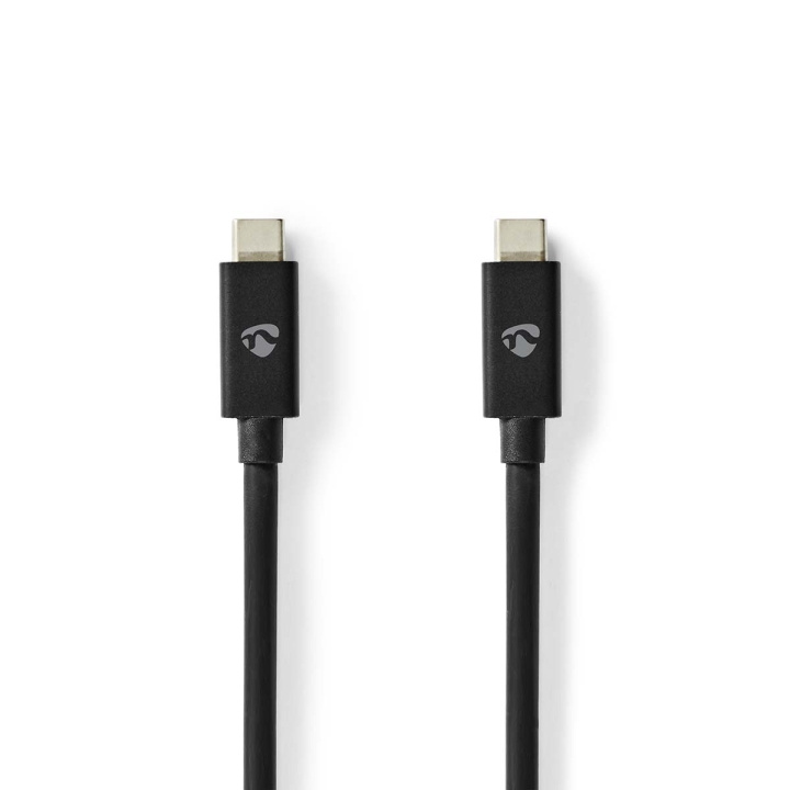 Nedis USB Cable | USB 4.0 Gen 3x2 | USB-C™ Male | USB-C™ Male | 240 W | 8K@60Hz | 40 Gbps | Nickel Plated | 1.00 m | Round | PVC | Black | Box in the group COMPUTERS & PERIPHERALS / Computer cables / USB / USB-C at TP E-commerce Nordic AB (C66113)