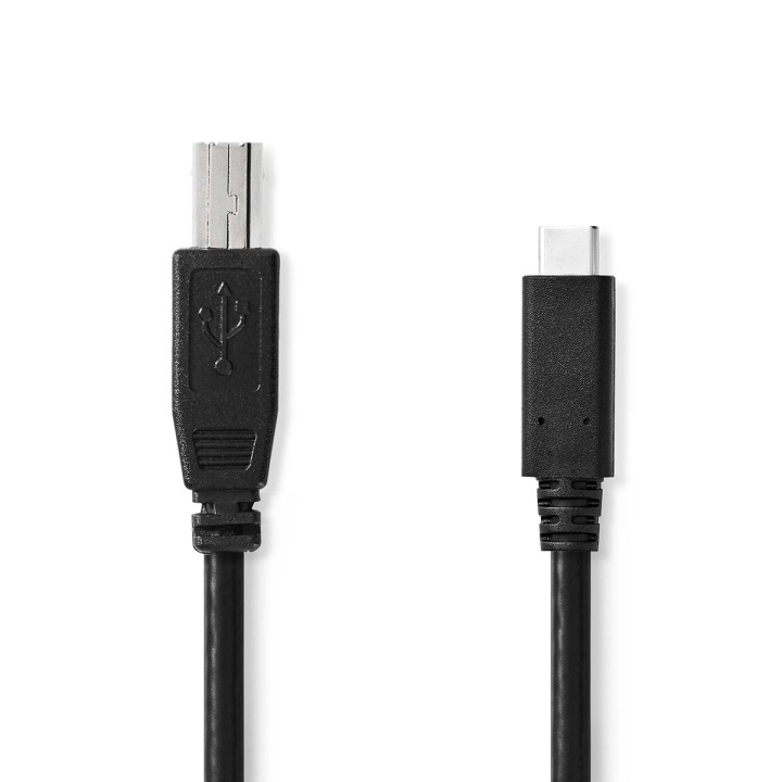 Nedis USB Cable | USB 2.0 | USB-C™ Male | USB-B Male | 480 Mbps | Nickel Plated | 1.00 m | Round | PVC | Black | Label in the group COMPUTERS & PERIPHERALS / Computer cables / USB / USB-C at TP E-commerce Nordic AB (C66136)