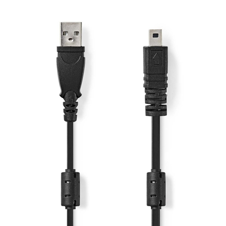 Nedis USB Cable | USB 2.0 | USB-A Male | UC-E6 8-Pins Male | 480 Mbps | Nickel Plated | 2.00 m | Round | PVC | Black | Label in the group COMPUTERS & PERIPHERALS / Computer cables / USB / Mini-USB / Cabels at TP E-commerce Nordic AB (C66139)