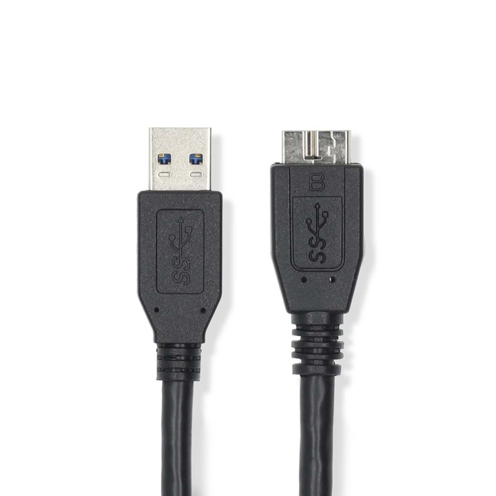 Nedis USB Cable | USB 3.2 Gen 1 | USB-A Male | USB Micro-B Male | 5 Gbps | Nickel Plated | 0.50 m | Round | PVC | Black | Label in the group COMPUTERS & PERIPHERALS / Computer cables / USB / Micro-USB / Cables at TP E-commerce Nordic AB (C66143)