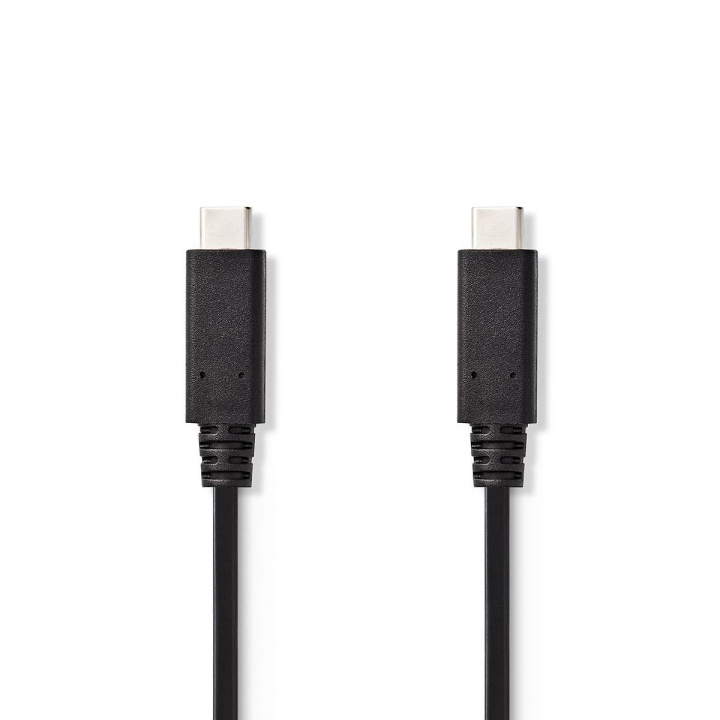 Nedis USB Cable | USB 3.2 Gen 2 | USB-C™ Male | USB-C™ Male | 15 W | 10 Gbps | Nickel Plated | 1.00 m | Round | PVC | Black | Tag in the group COMPUTERS & PERIPHERALS / Computer cables / USB / USB-C at TP E-commerce Nordic AB (C66164)