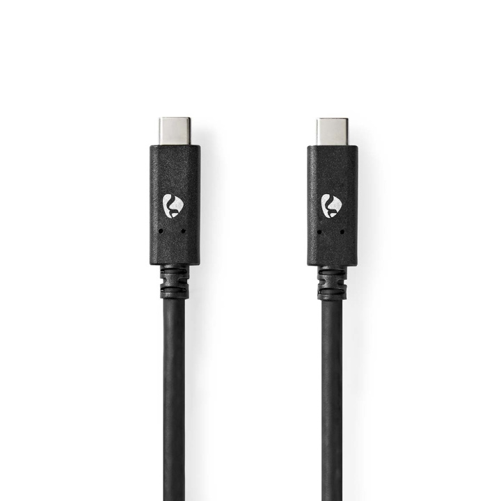 Nedis USB Cable | USB 3.2 Gen 2 | USB-C™ Male | USB-C™ Male | 100 W | 4K@60Hz | 10 Gbps | Nickel Plated | 1.00 m | Round | PVC | Black | Box in the group COMPUTERS & PERIPHERALS / Computer cables / USB / USB-C at TP E-commerce Nordic AB (C66171)