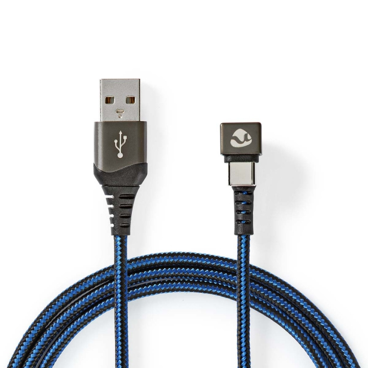 Nedis USB Cable | USB 2.0 | USB-A Male | USB-C™ Male | 480 Mbps | Gold Plated | 1.00 m | Round | Braided / Nylon | Black / Blue | Cover Window Box in the group COMPUTERS & PERIPHERALS / Computer cables / USB / USB-C at TP E-commerce Nordic AB (C66180)