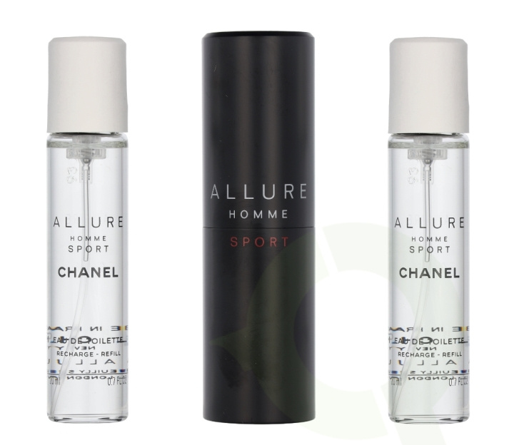 Chanel Allure Homme Sport Giftset 60 ml 2x Edt Spray Refill 20Ml/ 1 Edt Spray 20ML in the group BEAUTY & HEALTH / Gift sets / Gift sets for him at TP E-commerce Nordic AB (C66196)