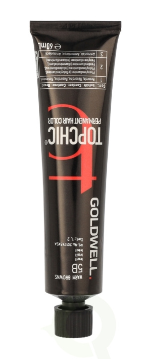 Goldwell Topchic Tube 60 ml 5B in the group BEAUTY & HEALTH / Hair & Styling / Hair care / Hair Dye / Hair Dye & Color bombs at TP E-commerce Nordic AB (C66266)