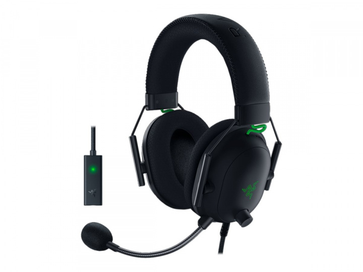 Razer BlackShark V2 Wired Headset Black Green in the group COMPUTERS & PERIPHERALS / GAMING / Headset at TP E-commerce Nordic AB (C66403)