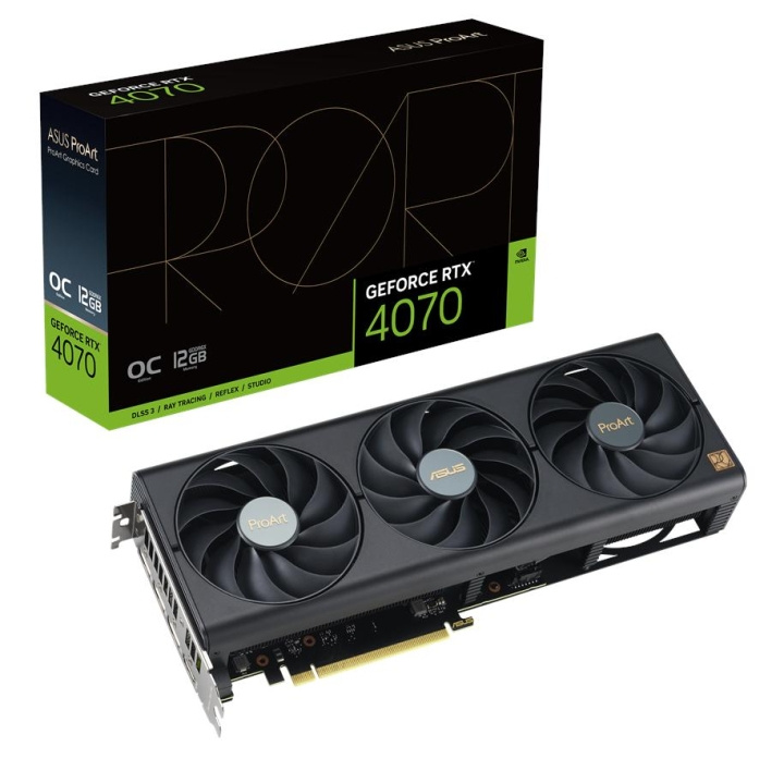 ASUS ProArt GeForce RTX 4070 Ti 12GB 12GB OC Edition in the group COMPUTERS & PERIPHERALS / Computer components / Graphic Cards at TP E-commerce Nordic AB (C66476)