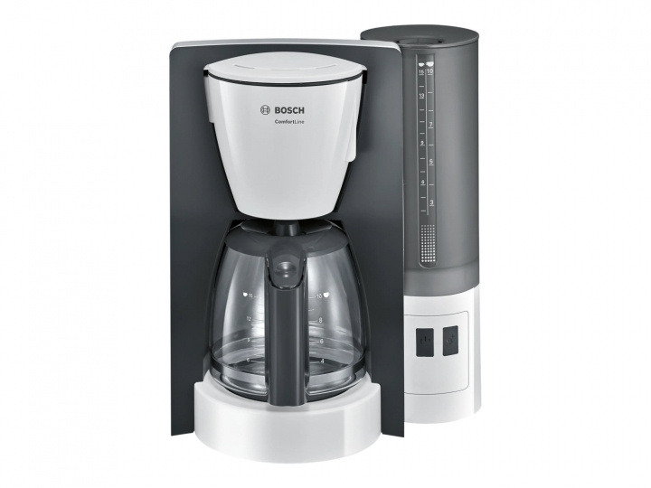 Bosch ComfortLine TKA6A041 Kaffemaskin Vit/mörkgrå in the group HOME, HOUSEHOLD & GARDEN / Household appliances / Coffee makers and accessories / Drip coffee makers at TP E-commerce Nordic AB (C66507)