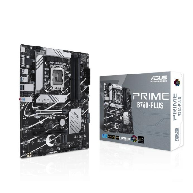 ASUS Prime B760-PLUS in the group COMPUTERS & PERIPHERALS / Computer components / Motherboard at TP E-commerce Nordic AB (C66518)