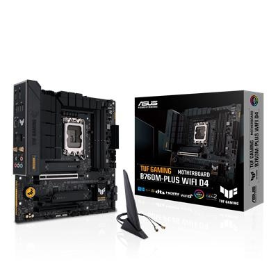 ASUS Tuf Gaming B760M-Plus Wi-Fi D4 - mATX, DDR4 in the group COMPUTERS & PERIPHERALS / Computer components / Motherboard at TP E-commerce Nordic AB (C66545)