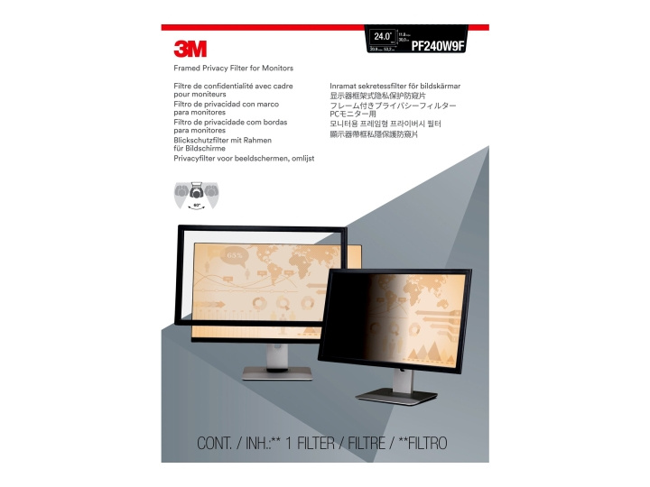 3M Insynsfilter för skärm 23,6-24 bred in the group COMPUTERS & PERIPHERALS / Computer accessories / Other at TP E-commerce Nordic AB (C66590)