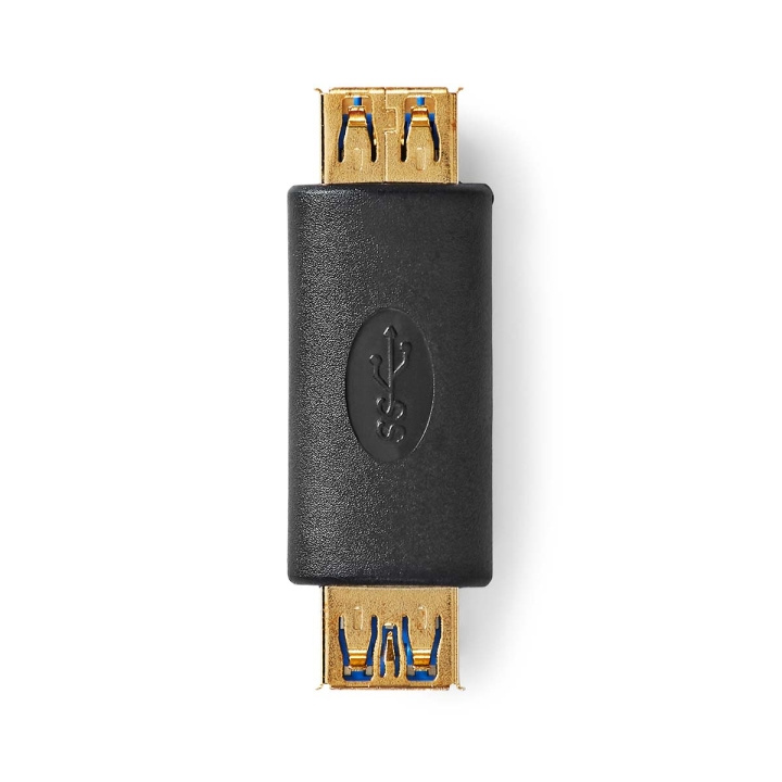 Nedis USB Adapter | USB 3.2 Gen 1 | USB-A Female | USB-A Female | 5 Gbps | Gold Plated | Anthracite | Box in the group COMPUTERS & PERIPHERALS / Computer cables / USB / USB-A / Adapters at TP E-commerce Nordic AB (C66633)