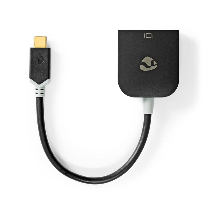 Nedis USB Adapter | USB 3.2 Gen 1 | USB-C™ Male | VGA Female | 0.20 m | Round | Gold Plated | PVC | Anthracite | Window Box with Euro Lock in the group SMARTPHONE & TABLETS / Chargers & Cables / Adapters at TP E-commerce Nordic AB (C66638)