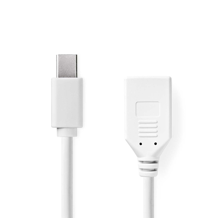 Nedis Mini DisplayPort Cable | DisplayPort 1.2 | Mini DisplayPort Male | DisplayPort Female | 21.6 Gbps | Nickel Plated | 0.20 m | Round | PVC | White | Box in the group COMPUTERS & PERIPHERALS / Computer cables / DisplayPort / Cables at TP E-commerce Nordic AB (C66644)