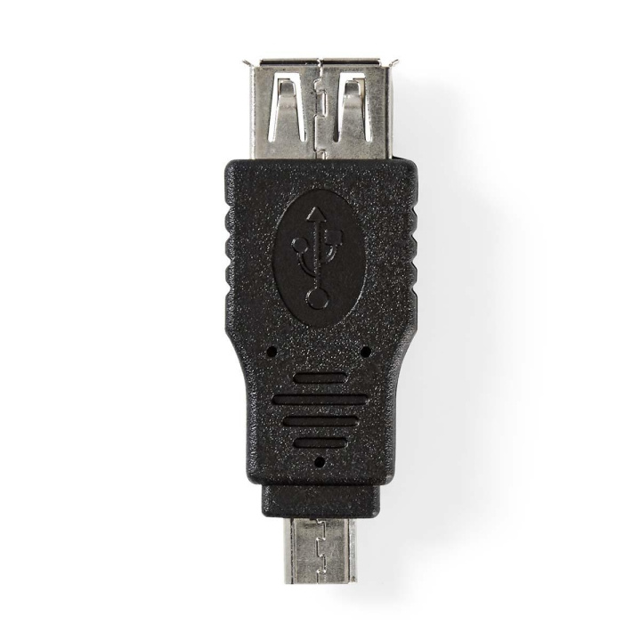 Nedis USB Adapter | USB 2.0 | USB Micro-B Male | USB-A Female | 480 Mbps | Nickel Plated | PVC | Black | Blister in the group COMPUTERS & PERIPHERALS / Computer cables / USB / USB-A at TP E-commerce Nordic AB (C66646)