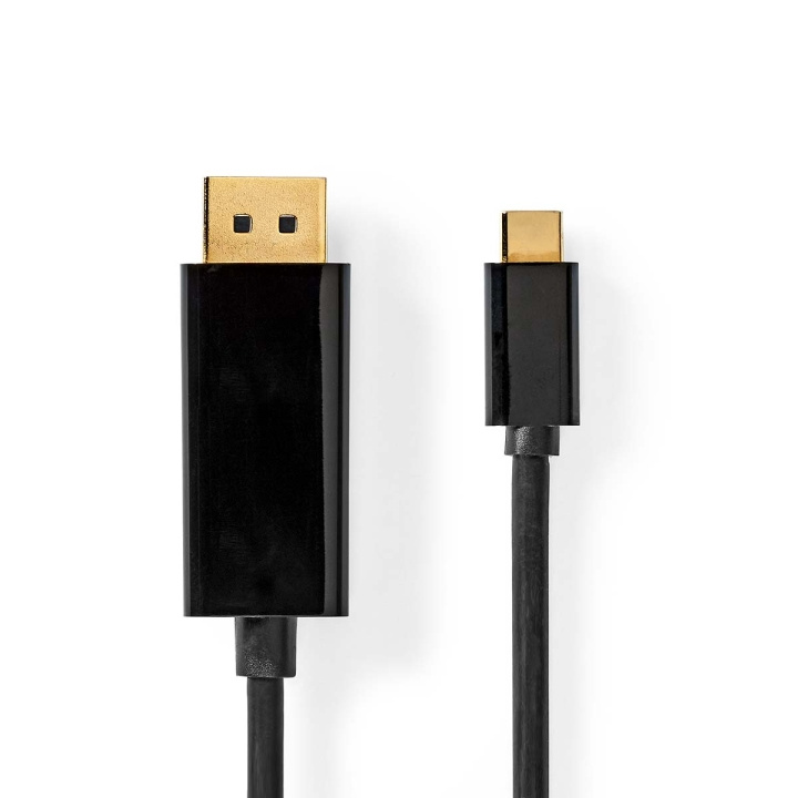 Nedis USB Adapter | USB 3.2 Gen 1 | USB-C™ Male | DisplayPort Male | 2.00 m | Round | Gold Plated | PVC | Black | Envelope in the group COMPUTERS & PERIPHERALS / Computer cables / USB / USB-C at TP E-commerce Nordic AB (C66654)