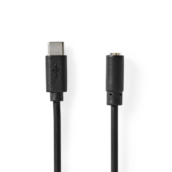 Nedis USB Adapter | USB 2.0 | USB-C™ Male | 3.5 mm Female | 1.00 m | Round | Nickel Plated | PVC | Black | Box in the group COMPUTERS & PERIPHERALS / Computer cables / USB / USB-C at TP E-commerce Nordic AB (C66661)