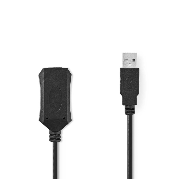 Nedis Active USB Cable | USB 2.0 | USB-A Male | USB-A Female | 480 Mbps | 20.0 m | Round | Nickel Plated | PVC | Copper | Label in the group COMPUTERS & PERIPHERALS / Computer cables / USB / USB-A at TP E-commerce Nordic AB (C66668)
