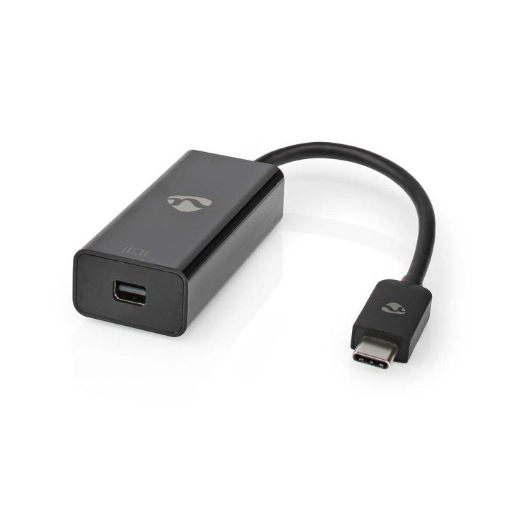 Nedis USB Adapter | USB 3.2 Gen 1 | USB-C™ Male | Mini DisplayPort Female | 0.20 m | Round | Nickel Plated | PVC | Black | Polybag in the group SMARTPHONE & TABLETS / Chargers & Cables / Adapters at TP E-commerce Nordic AB (C66673)