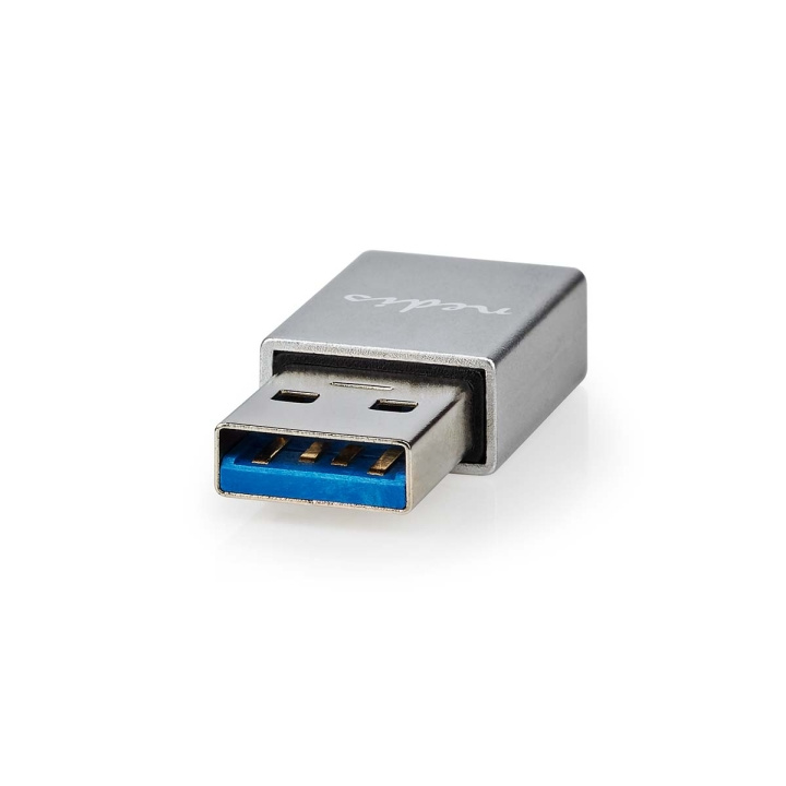 Nedis USB Adapter | USB 3.2 Gen 1 | USB-A Male | USB-C™ Female | 5 Gbps | Nickel Plated | Silver | Cover Window Box in the group COMPUTERS & PERIPHERALS / Computer cables / USB / USB-A / Adapters at TP E-commerce Nordic AB (C66674)