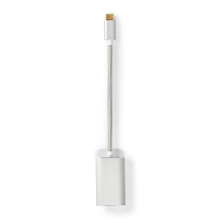 Nedis USB Adapter | USB 3.2 Gen 1 | USB-C™ Male | Mini DisplayPort Female | Power delivery | 0.20 m | Round | Gold Plated | Braided / Nylon | Silver | Cover Window Box in the group SMARTPHONE & TABLETS / Chargers & Cables / Adapters at TP E-commerce Nordic AB (C66677)