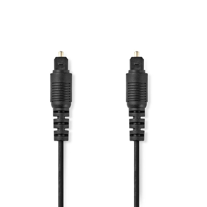 Nedis Optical Audio Cable | TosLink Male | TosLink Male | 10.0 m | Round | PVC | Black | Label in the group HOME ELECTRONICS / Cables & Adapters / Audio Digital at TP E-commerce Nordic AB (C66685)