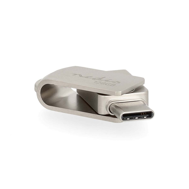 Nedis Flash Drive | 128 GB | USB-A / USB-C™ | Read speed: 110 MB/s | Write speed: 30 MB/s in the group HOME ELECTRONICS / Storage media / USB memory / Type C at TP E-commerce Nordic AB (C66706)