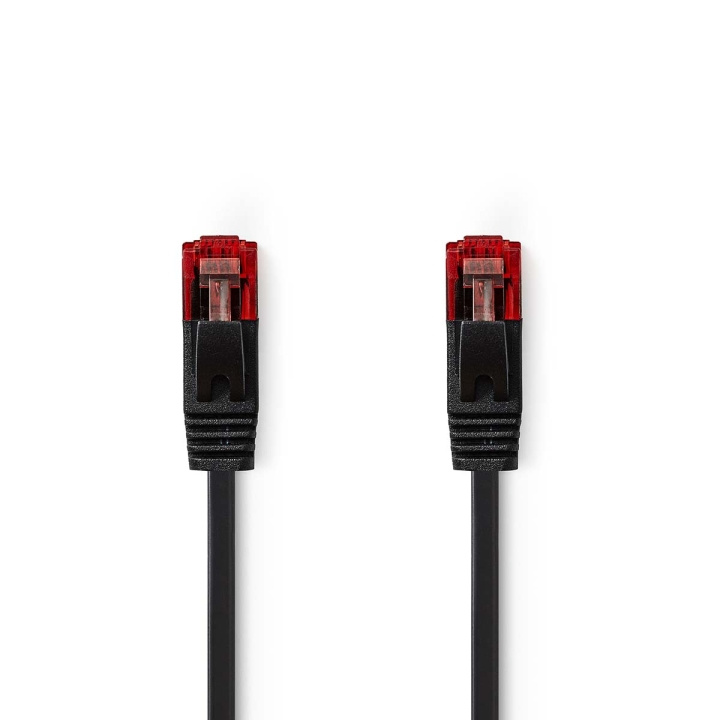 Nedis CAT6 Cable | RJ45 Male | RJ45 Male | U/UTP | 2.00 m | Flat | PVC | Black | Label in the group COMPUTERS & PERIPHERALS / Computer cables / Network cables / Cat6 at TP E-commerce Nordic AB (C66720)