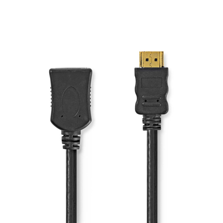 Nedis High Speed HDMI™ Cable with Ethernet | HDMI™ Connector | HDMI™ Output | 4K@30Hz | 10.2 Gbps | 2.00 m | Round | PVC | Black | Label in the group HOME ELECTRONICS / Cables & Adapters / HDMI / Cables at TP E-commerce Nordic AB (C66736)