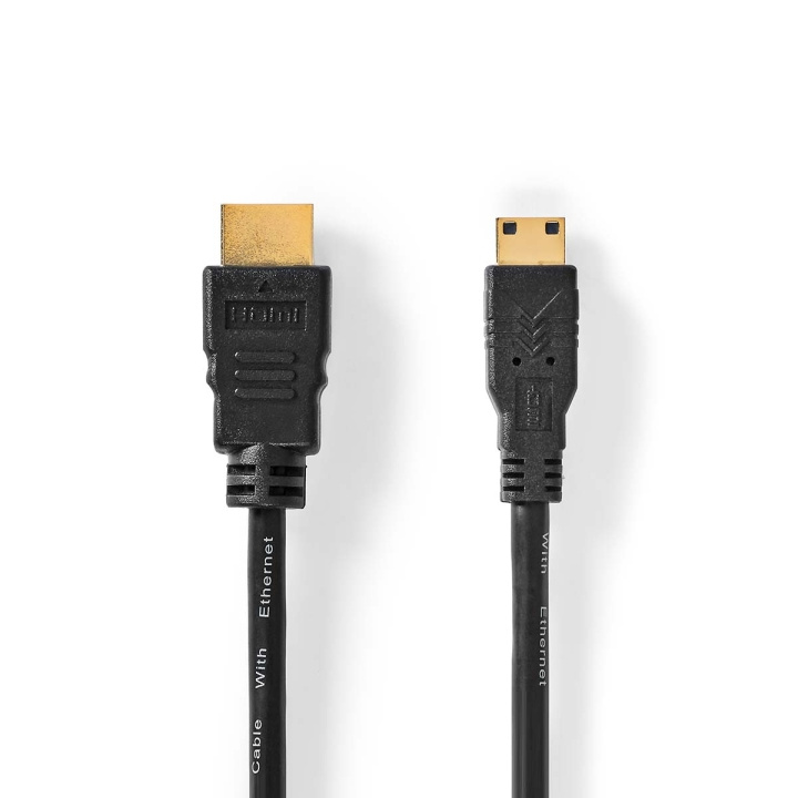 Nedis High Speed HDMI™ Cable with Ethernet | HDMI™ Connector | HDMI™ Mini Connector | 4K@30Hz | 10.2 Gbps | 1.50 m | Round | PVC | Black | Label in the group HOME ELECTRONICS / Cables & Adapters / HDMI / Cables at TP E-commerce Nordic AB (C66737)