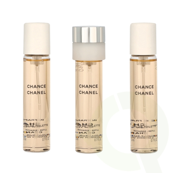 Chanel Chance Twist And Spray 60 ml 3x Edt Spray Refill 20Ml - Twist and Spray in the group BEAUTY & HEALTH / Gift sets / Gift sets for her at TP E-commerce Nordic AB (C66742)