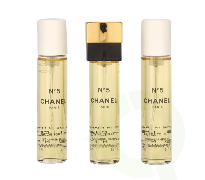 Chanel No 5 Giftset 60 ml 3x Edt Spray Refill 20Ml - Twist and Spray - Purse Spray in the group BEAUTY & HEALTH / Gift sets / Gift sets for her at TP E-commerce Nordic AB (C66744)