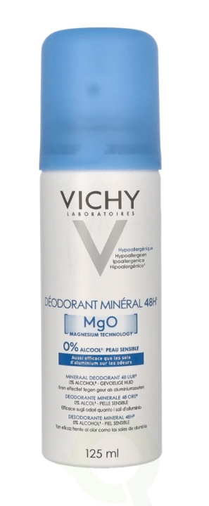 Vichy 48H Mineral MgO Deodorant Spray 125 ml in the group BEAUTY & HEALTH / Fragrance & Perfume / Deodorants / Deodorant for men at TP E-commerce Nordic AB (C66878)