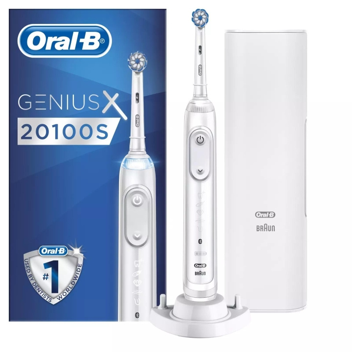 Oral B Electric Toothbrush Genius X 20100S White in the group BEAUTY & HEALTH / Oral care / Electric toothbrushes at TP E-commerce Nordic AB (C66948)