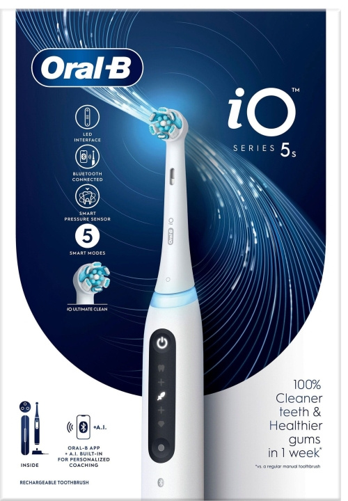 Oral B iO Series 5 White in the group BEAUTY & HEALTH / Oral care / Electric toothbrushes at TP E-commerce Nordic AB (C66954)