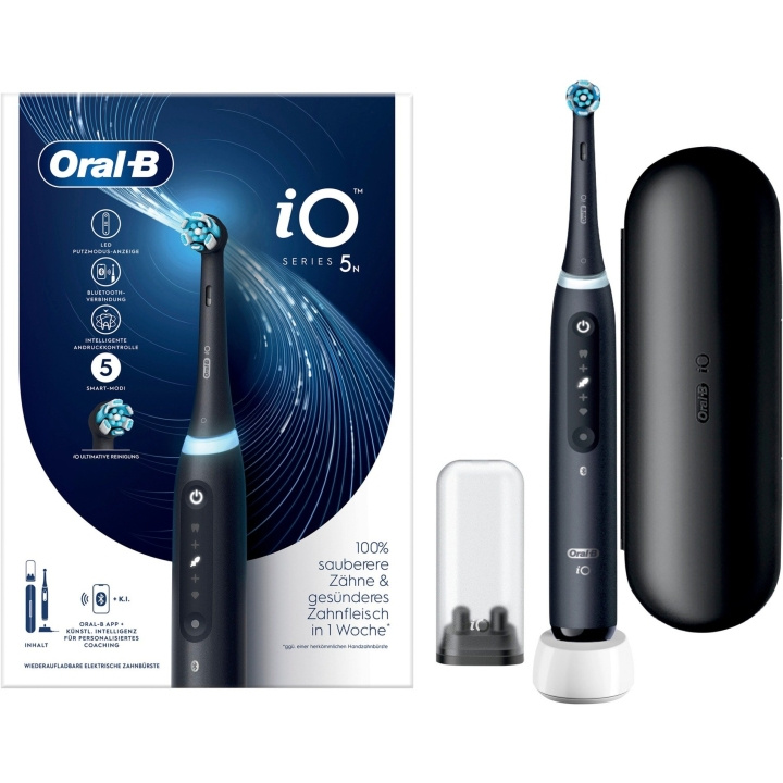 Oral B iO Series 5 (Matt Black) Elektrisk tandborste in the group BEAUTY & HEALTH / Oral care / Electric toothbrushes at TP E-commerce Nordic AB (C66955)