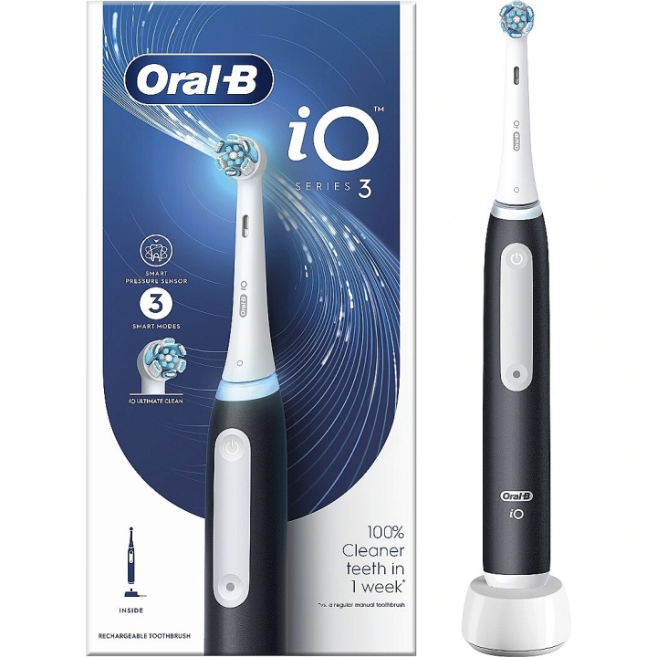 Oral B iO Series 3 Matt Black in the group BEAUTY & HEALTH / Oral care / Electric toothbrushes at TP E-commerce Nordic AB (C66966)