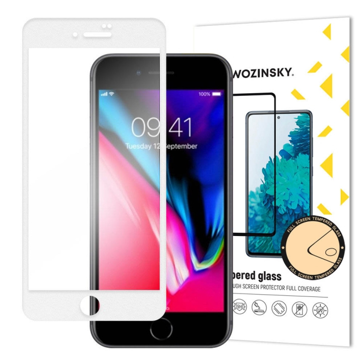 Wozinsky Skärmskydd 9H Transparent Apple iPhone 7 / iPhone 8 / iPhone SE 2020 Vit in the group SMARTPHONE & TABLETS / Phone cases / Apple / iPhone 8 at TP E-commerce Nordic AB (C66972)