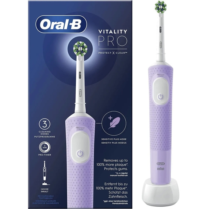 Oral B Vitality Pro Violet elektrisk tandborste in the group BEAUTY & HEALTH / Oral care / Electric toothbrushes at TP E-commerce Nordic AB (C67005)