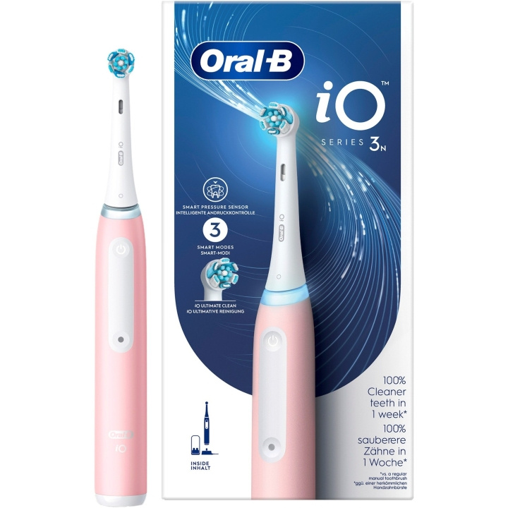 Oral B iO Series 3n Blush Pink electric toothbrush in the group BEAUTY & HEALTH / Oral care / Electric toothbrushes at TP E-commerce Nordic AB (C67006)