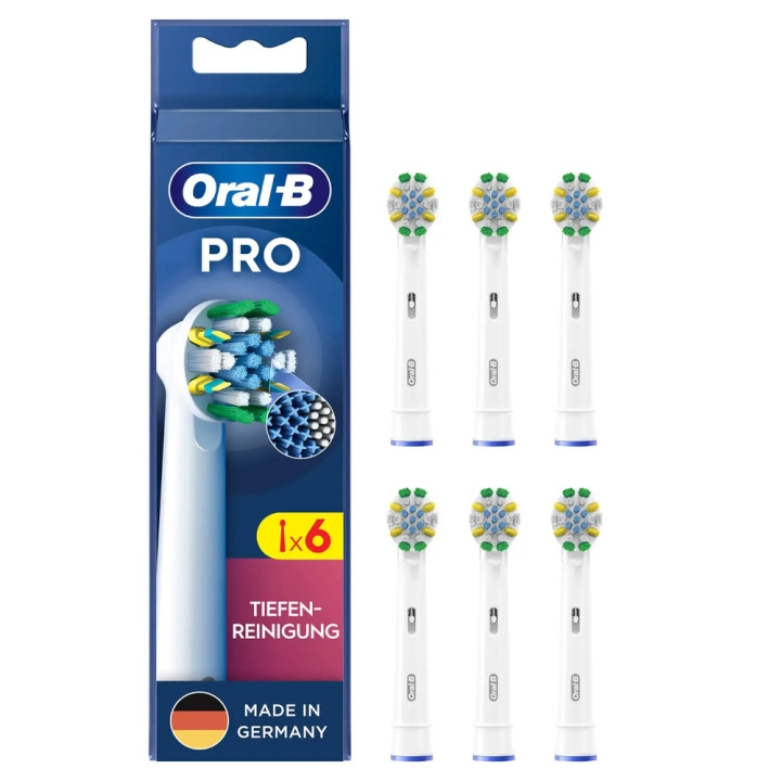 Oral B Replacement Brush Heads Pro Deep Clean 6 Pack in the group BEAUTY & HEALTH / Oral care / Accessories for electric toothbrushes at TP E-commerce Nordic AB (C67016)