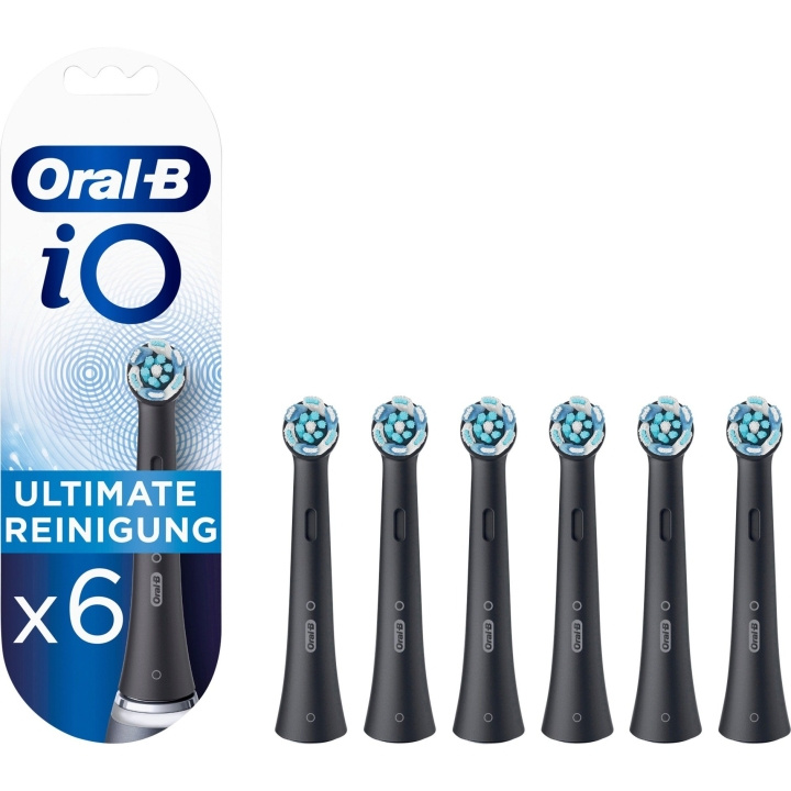 Oral B iO Ultimate Clean borstmunstycken Svart, 6 st. extra tandborsthuvuden in the group BEAUTY & HEALTH / Oral care / Accessories for electric toothbrushes at TP E-commerce Nordic AB (C67041)