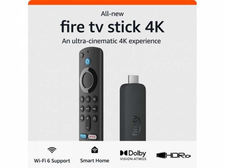 Amazon Fire TV Stick 4K Svart in the group HOME ELECTRONICS / Audio & Picture / TV & Accessories / Smart-TV & Media Players at TP E-commerce Nordic AB (C67070)