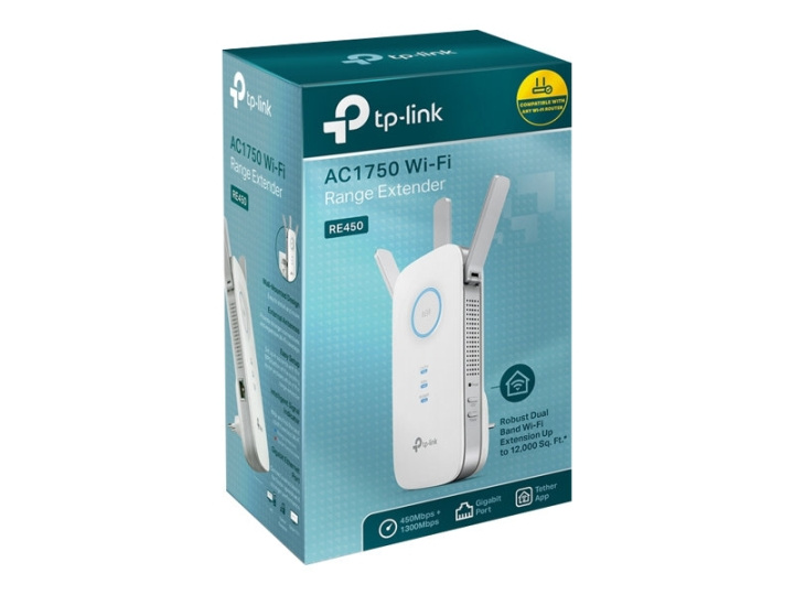 TP-Link RE450 WiFi Range Extender Extern in the group COMPUTERS & PERIPHERALS / Network / WiFi Extenders at TP E-commerce Nordic AB (C67212)